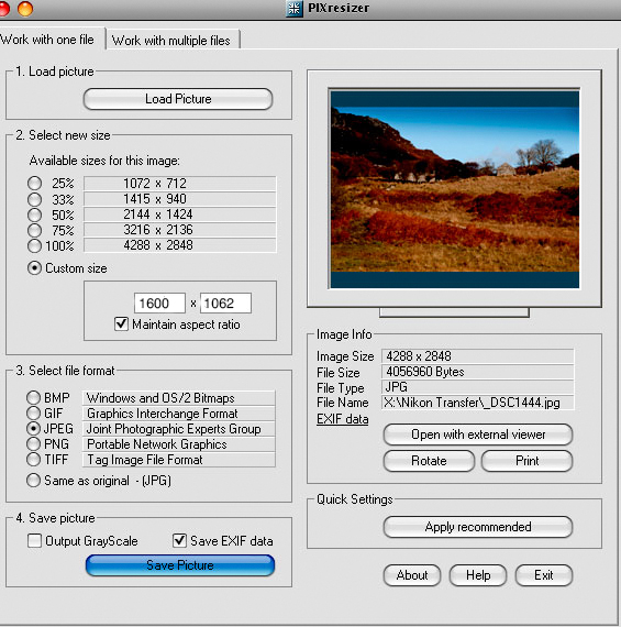 resize with PIXResize