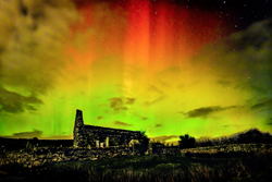 Aurora Over Kilmory Chapel