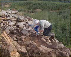 Digging Dun above Achnamara