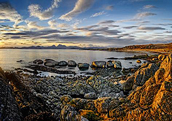 Low Winter Sun at Kilmory Rocks